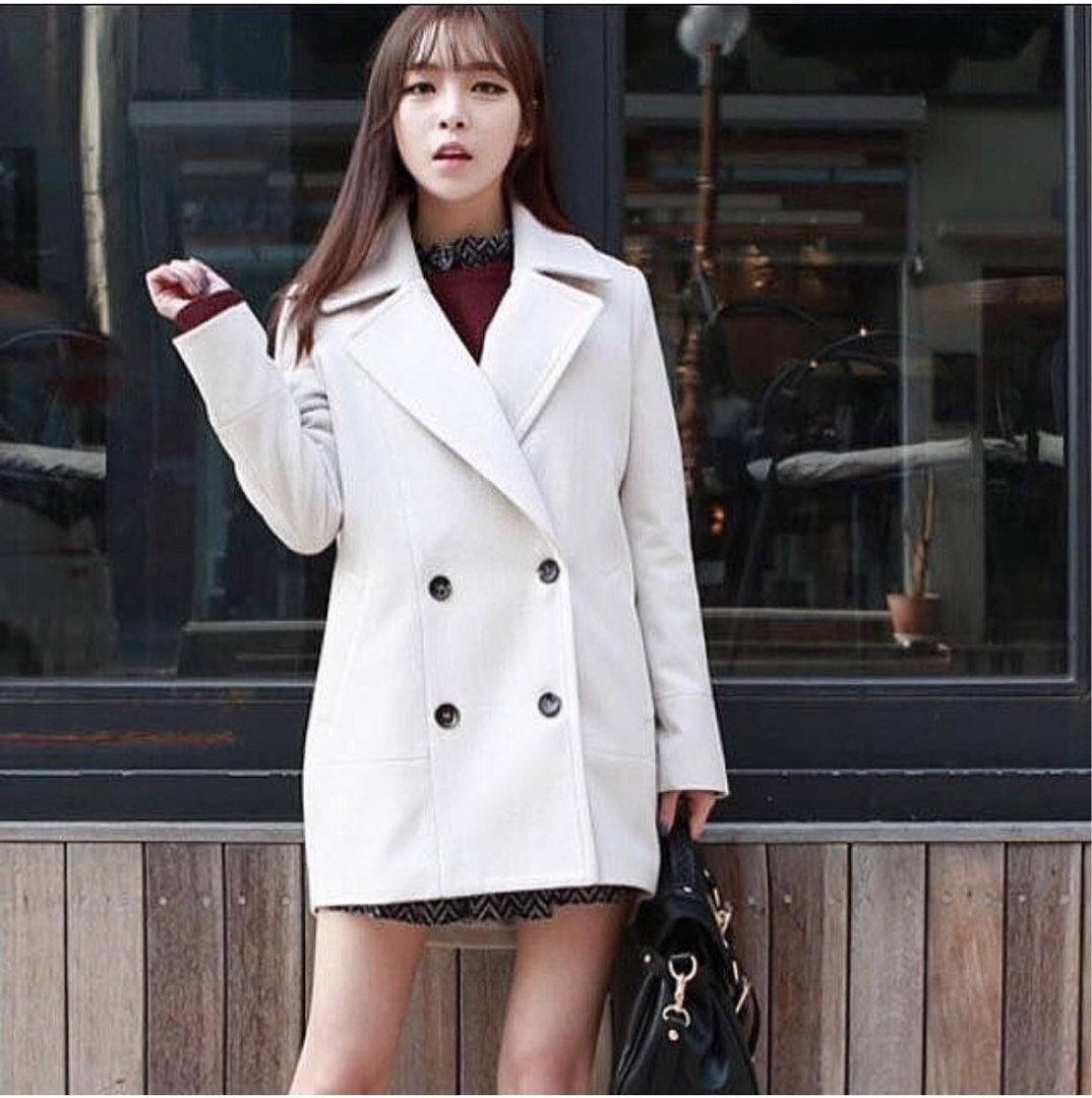 korean style crop wool jacket, Jacket of girls and womens , fur jacket ,  short jacket, crop jacket, wool jacket