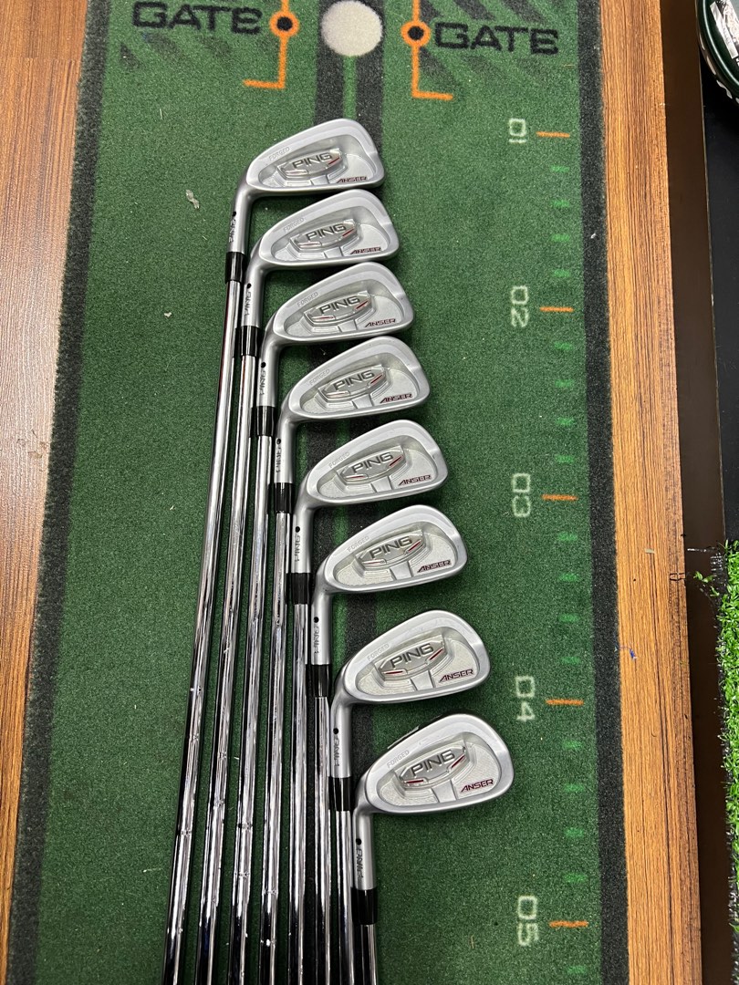 LEFT HANDED PING ANSER Irons (3P) [8 Pieces] [With AWT Stiff Flex
