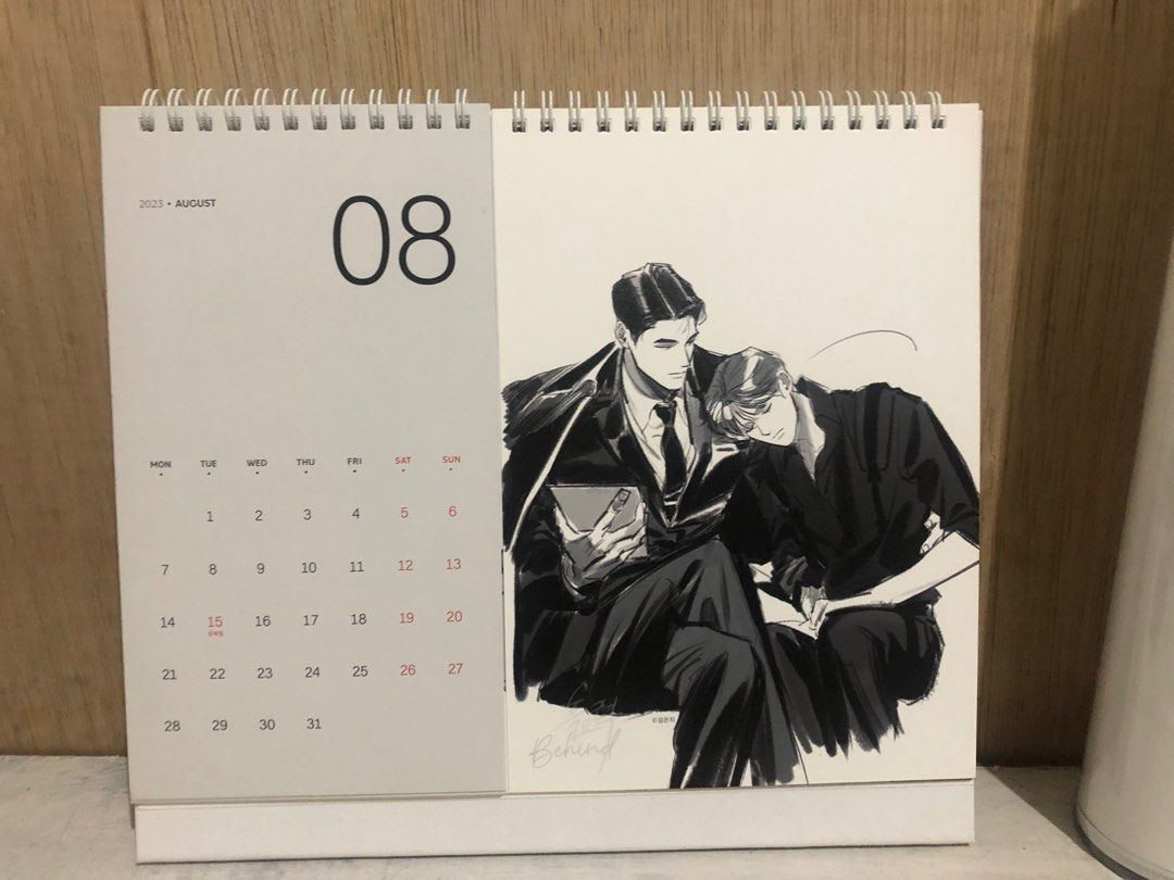 Lezhin 2023 calendar + poster, Hobbies & Toys, Memorabilia