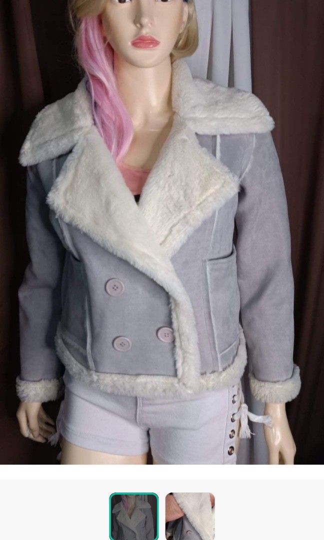 LIGHT WEIGHT SUEDE JACKET (Category: Coats, Jackets and Outerwear) located in Baguio. Submitted by Choosehere22 (Listing ID 1262711575, Image 2). Description: Ang ganda neto magaan lang sya and comfy sa loob this can fit small -med.