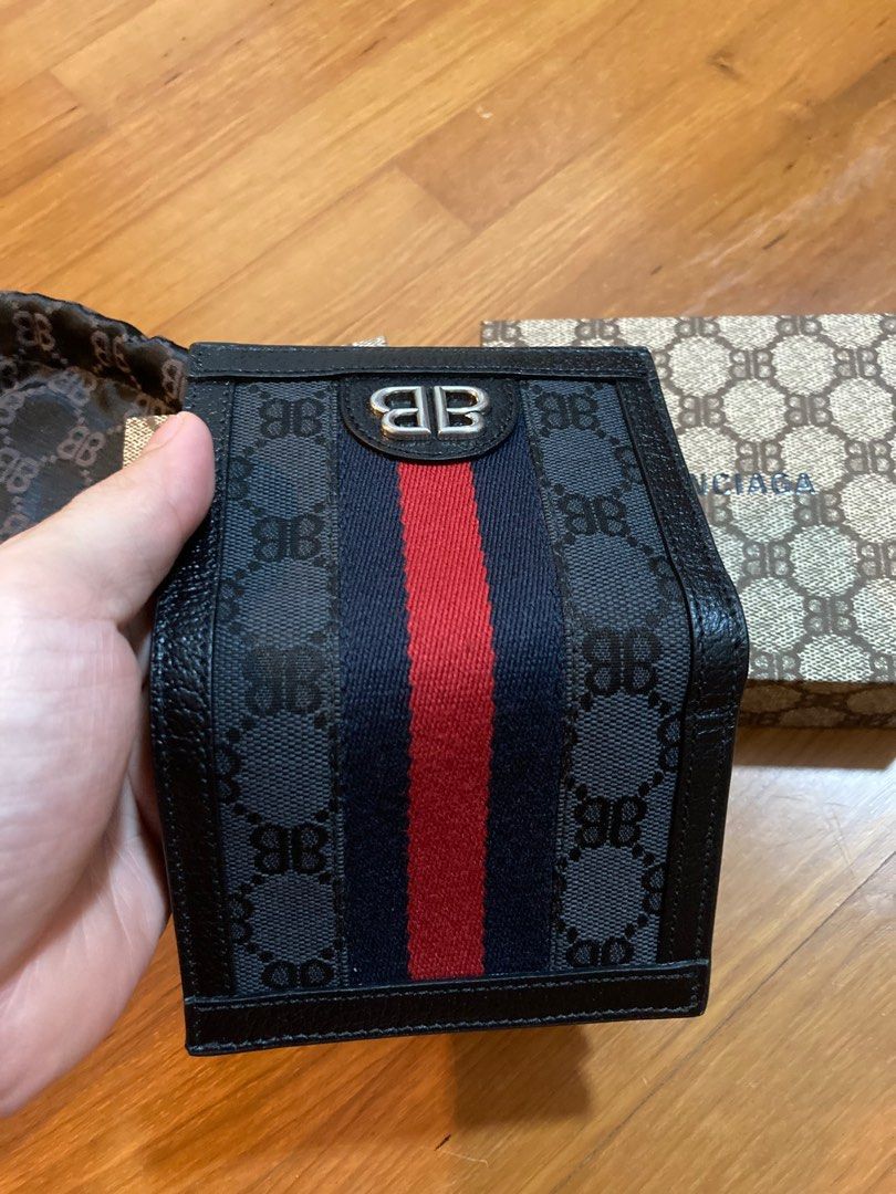 gucci balenciaga collab wallet