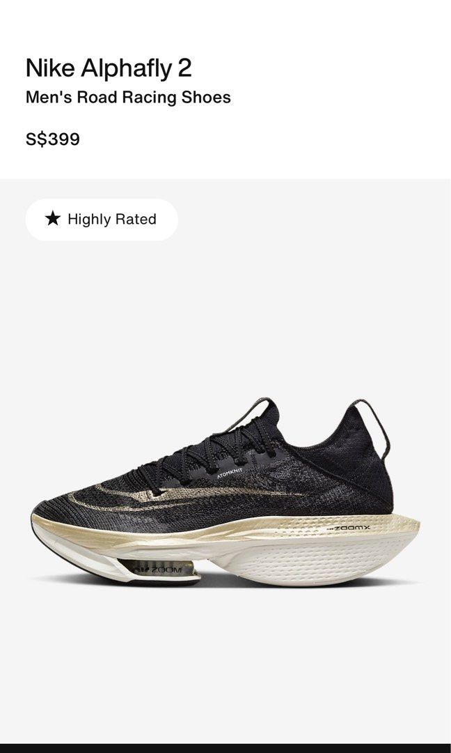 20 off Nike Air Zoom Alphafly Next 2 Black Metallic Gold Grain
