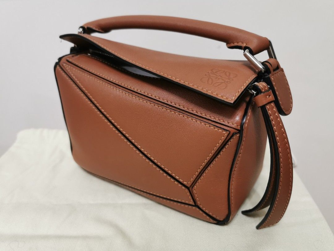 Puzzle shop bag tan