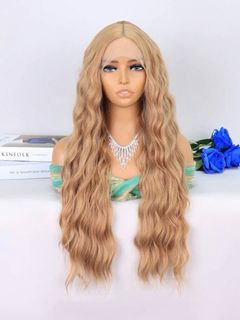 Long Curly Lace Front Full Head Wig With Fake Scalp (Human Hair Like)
