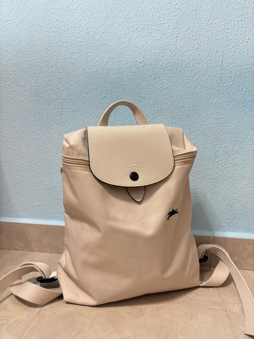 Longchamp shop backpack white