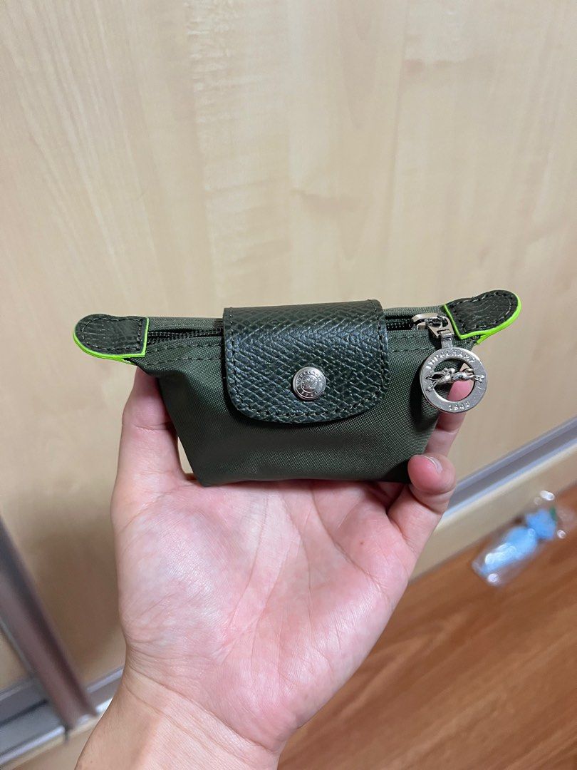 Longchamp LE PLIAGE GREEN COIN PURSE, Luxury, Bags & Wallets on Carousell