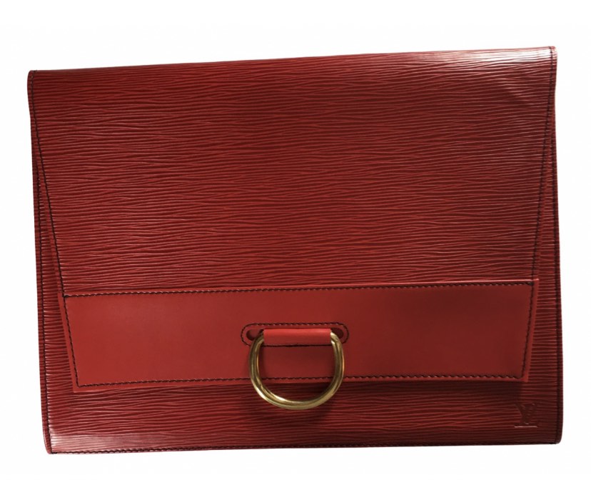 Lv red clutch bag top