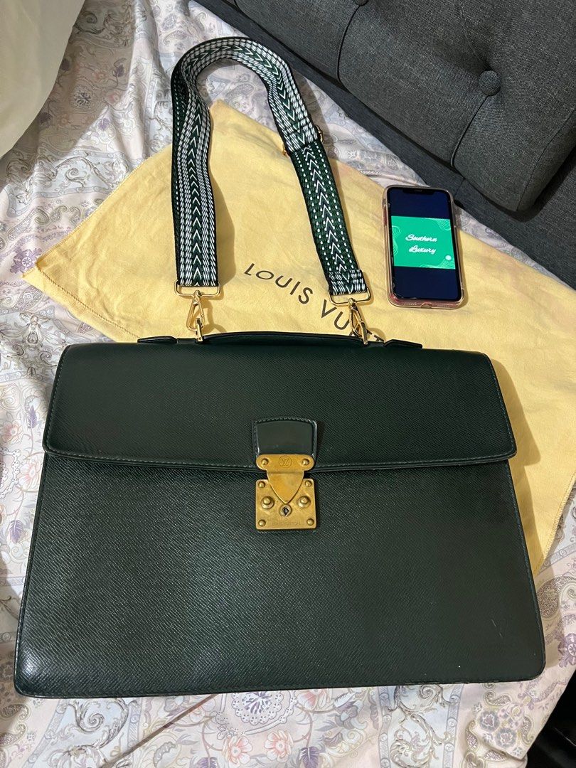 Lv Saumur Tote laptop/ Document bag, Luxury, Bags & Wallets on Carousell