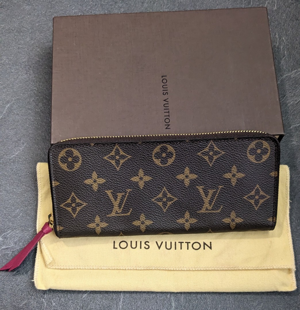 Louis Vuitton Tahiti GM Clemence Leather Round Wallet LV-1104P