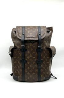 USED ** LOUIS VUITTON x SUPREME 100% AUTHENTIC LV CHRISTOPHER BACKPACK  -BLACK