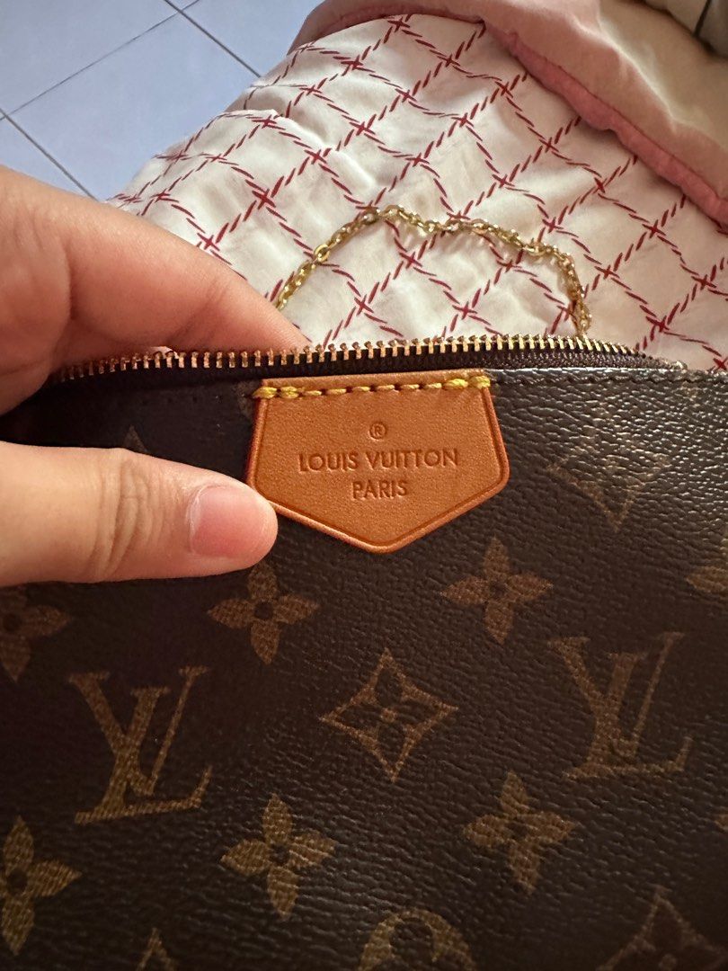 Louis Vuitton Vintage White Multi Ab Pochette Bag