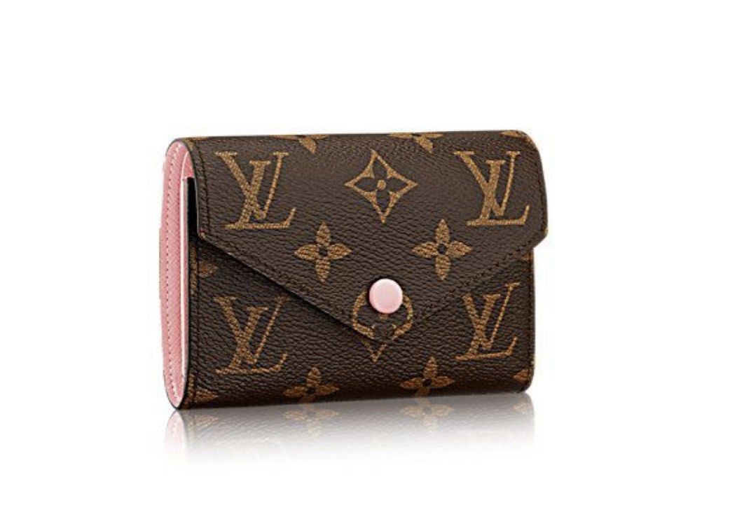 LOUIS VUITTON Monogram Victorine Wallet Rose Ballerine 1302488