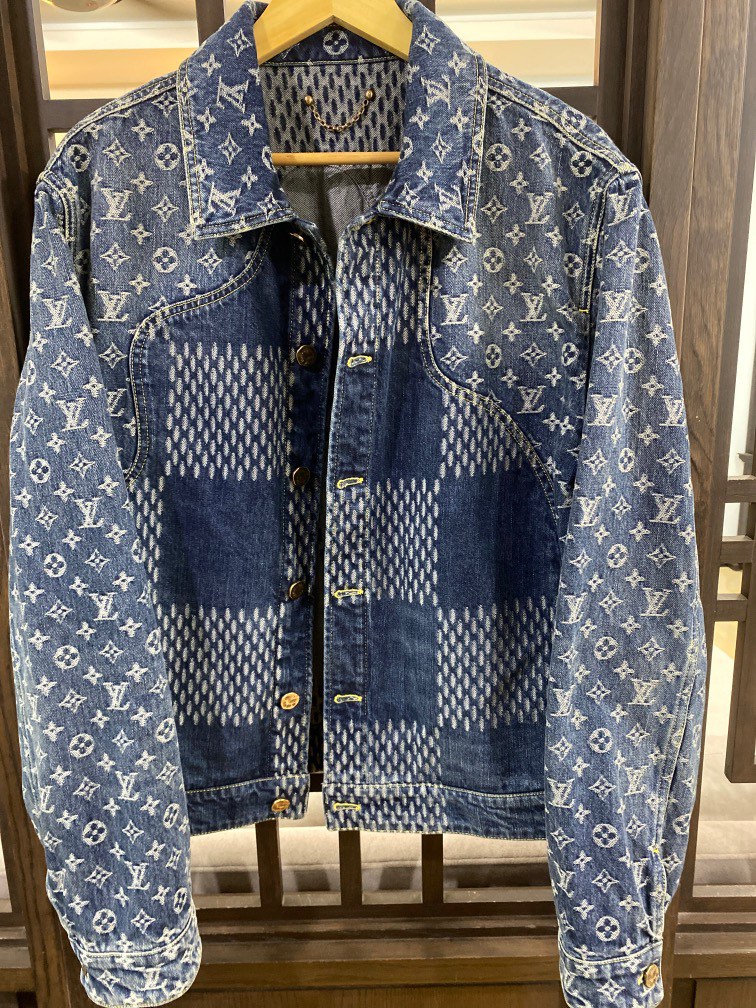 Louis Vuitton X Nigo Blue Denim Jacket, Men's Fashion, Coats