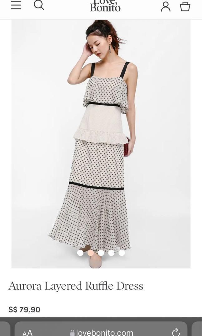 Aurora layered ruffle dress 2025
