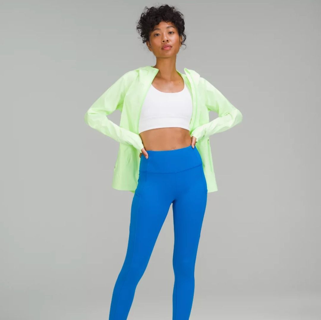 Lululemon Turquoise Leggings *Both side pockets & back zipper pocket*,  Women's Fashion, Activewear on Carousell