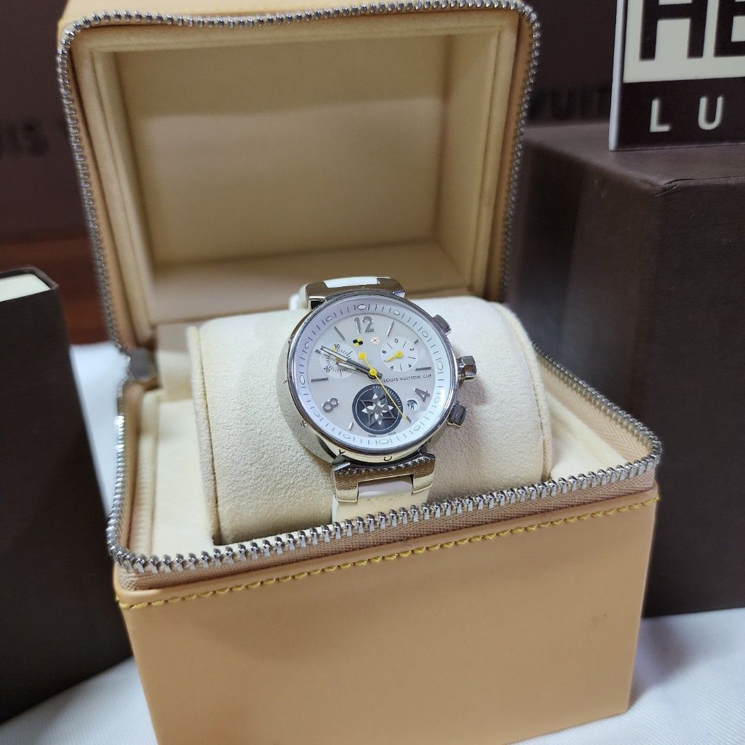 Authentic Used Louis Vuitton Tambour Lovely Cup Stainless Steel Watch  (10-20-LVH-K8MXRA)