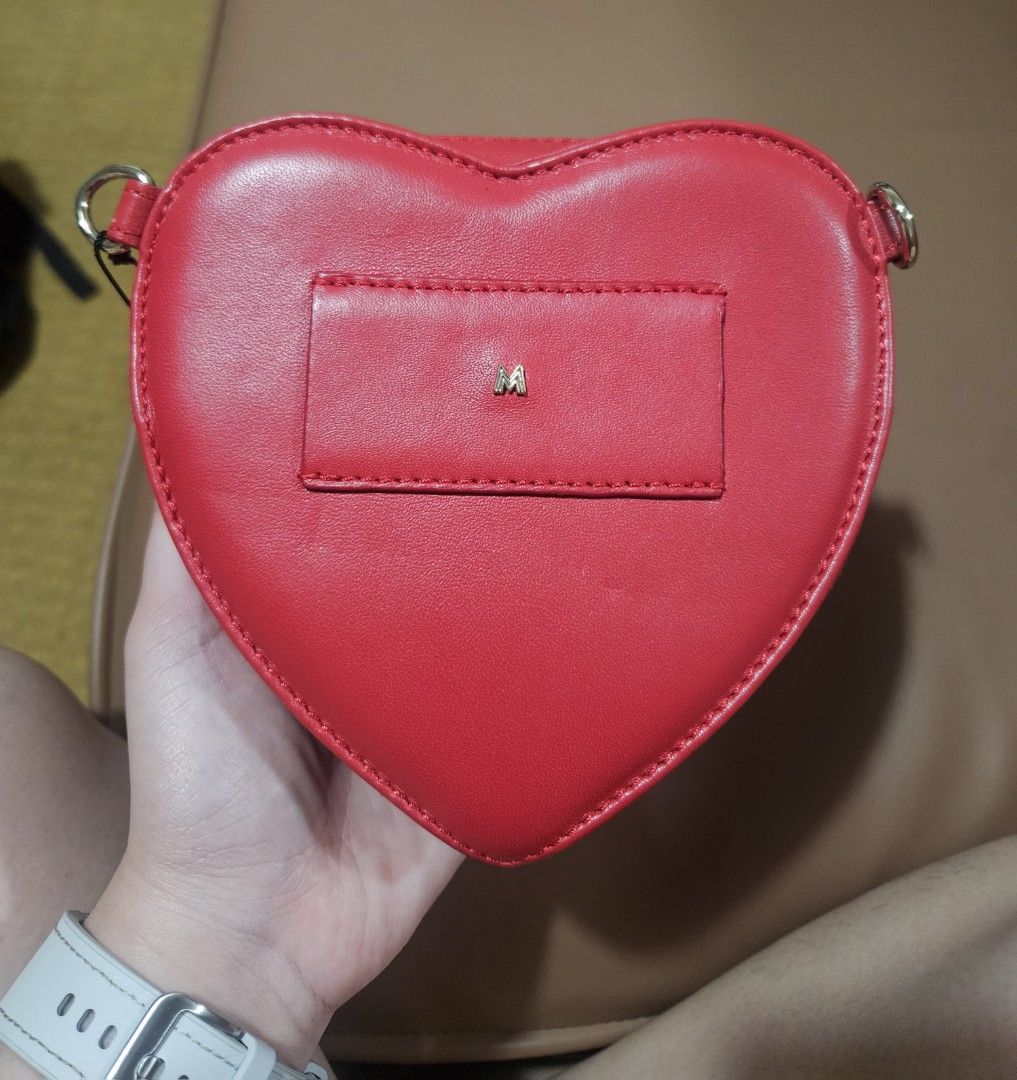 Maje Leather Heart Shaped Chain Belt Bag Luxury Bags Wallets on Carousell