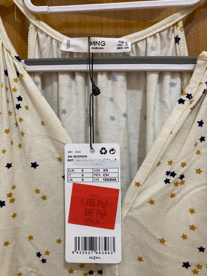 Mango Stars Print Sleeveless Top (Category: Sleeveless) located in Quezon City. Submitted by ydecluttersss (Listing ID 1262721395, Image 3). Description: Got on sale, still with tag on. .