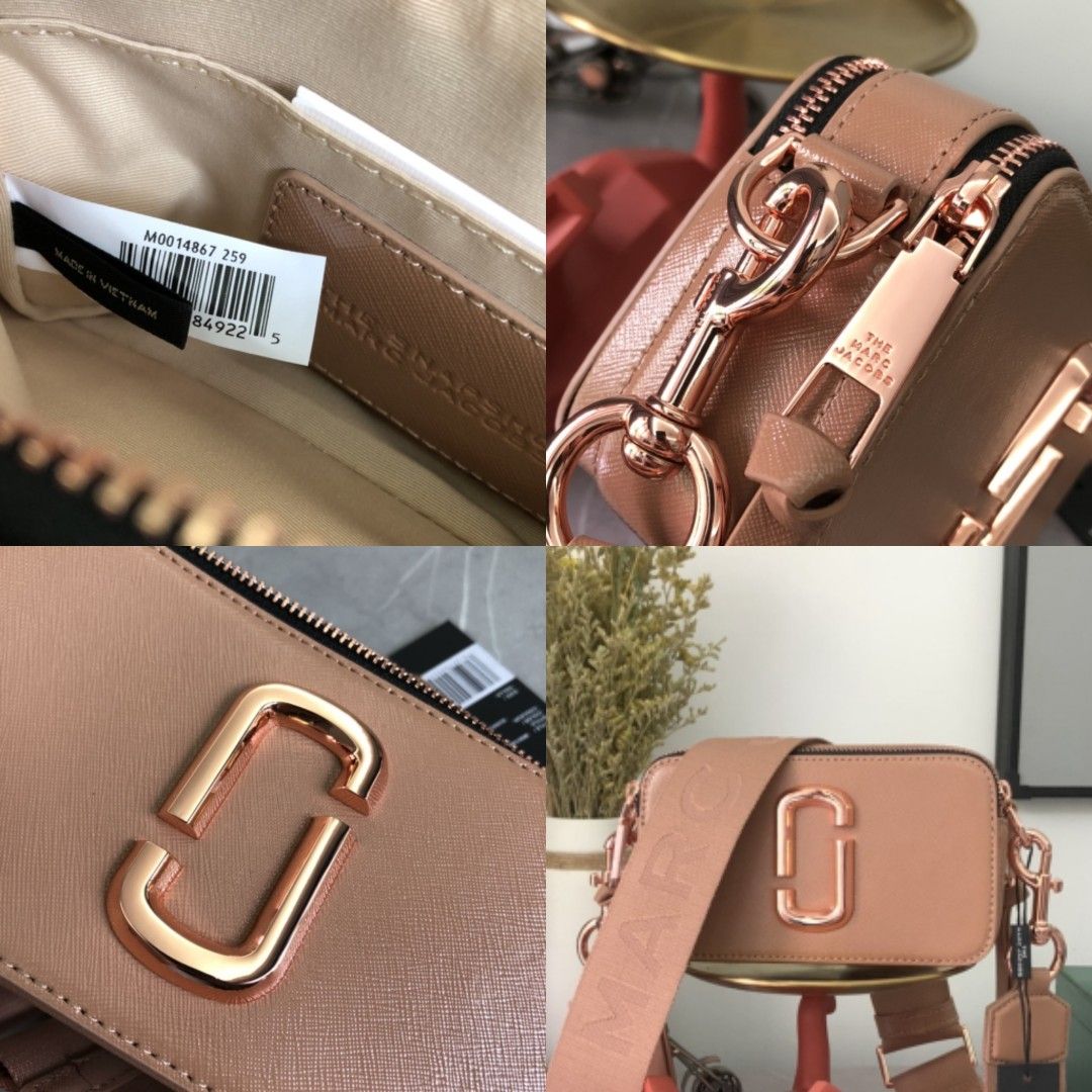 marc jacobs snapshots DTM matte rose (rare), Luxury, Bags & Wallets on  Carousell