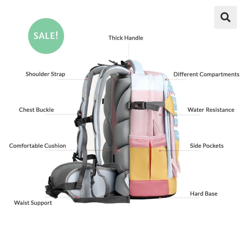 School top bag strap