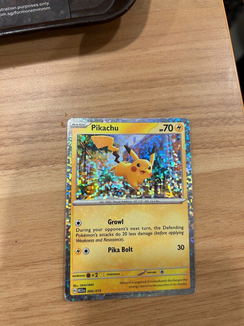 BRAND NEW UNBOXED FOIL Mcdonald pikachu card, Hobbies & Toys, Toys