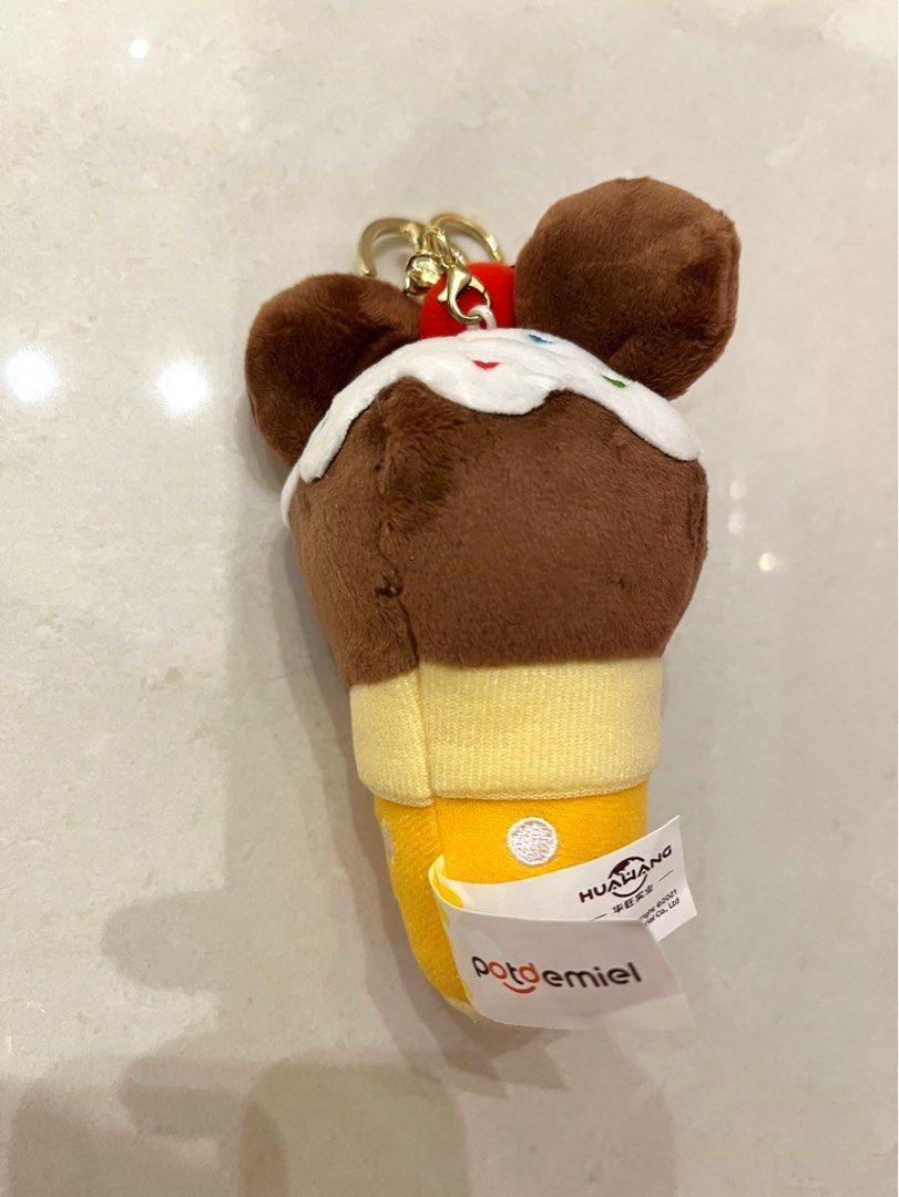 Disney store exclusive 2021 Mickey mouse ice-cream Plush keychain small