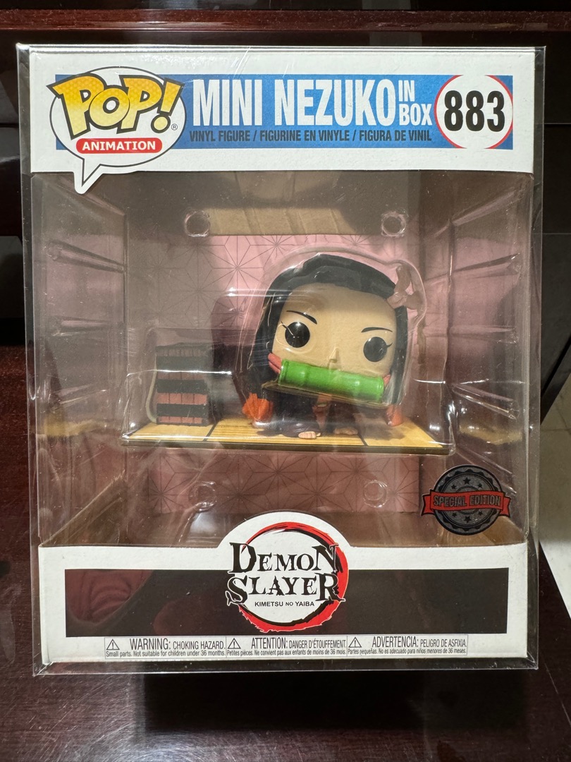 Figurine Pop! Demon Slayer - Nezuko Kamado Mini Dans Sa Boîte - Vinyle Collectible ~9,5 Cm - Série Animation
