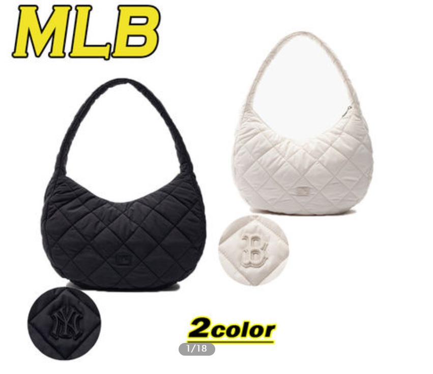 MLB Korea Womens Shoulder Bags, White