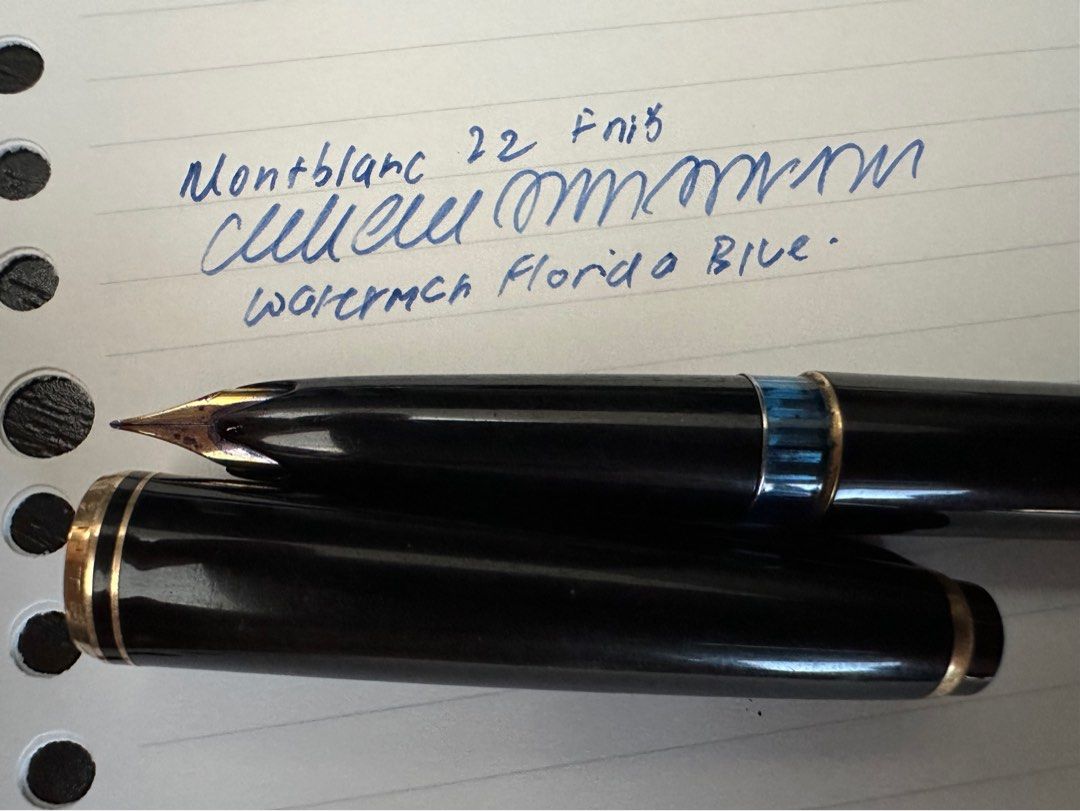 Montblanc 22 fountain pen 14k F nib