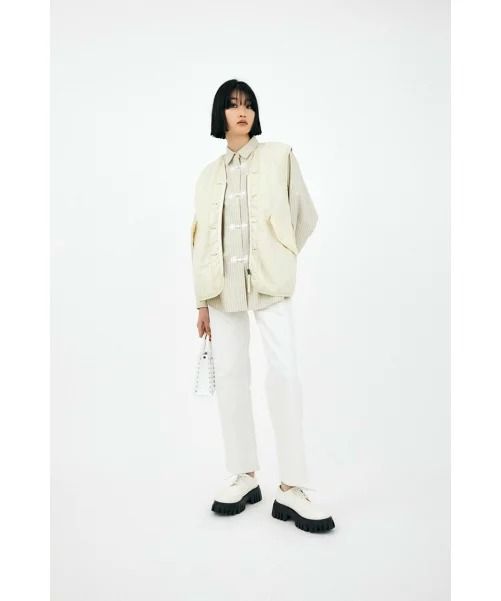 moussy | PLAIN JEANS COLOR STRAIGHT 日本製白色直筒牛仔褲, 女