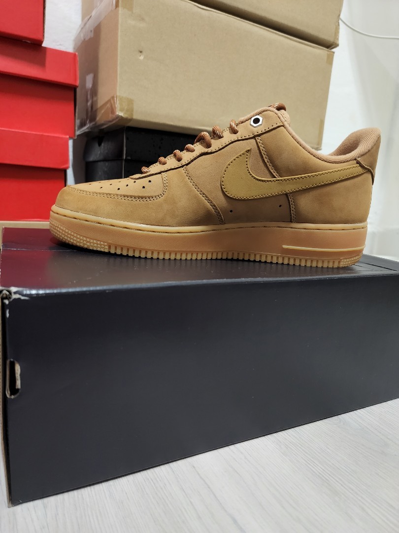 Supreme x Nike Air Force 1 Wheat, Men's Fashion, Footwear, Sneakers on  Carousell