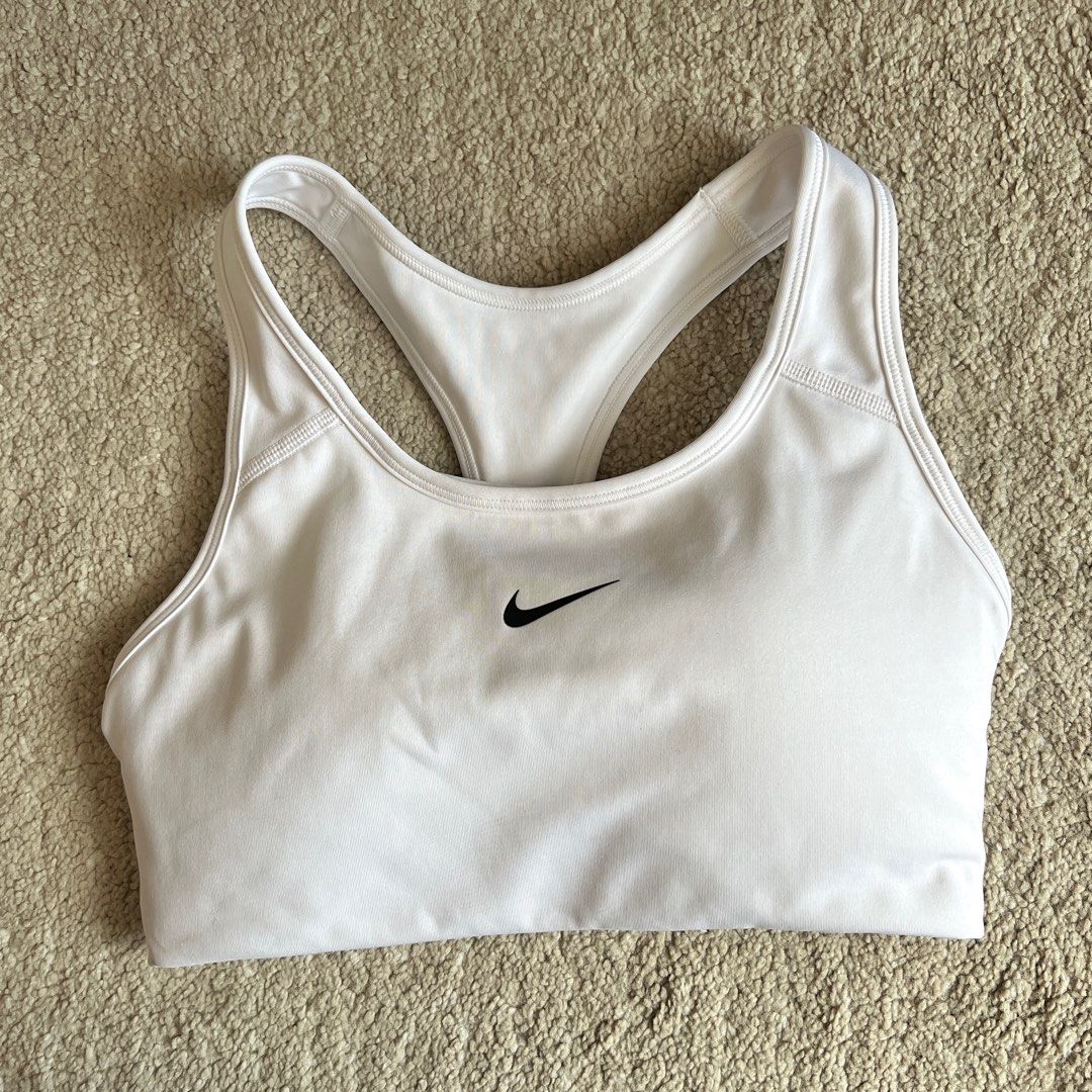 Nike Dri-fit Padded Sports Bra (White), Women's Fashion