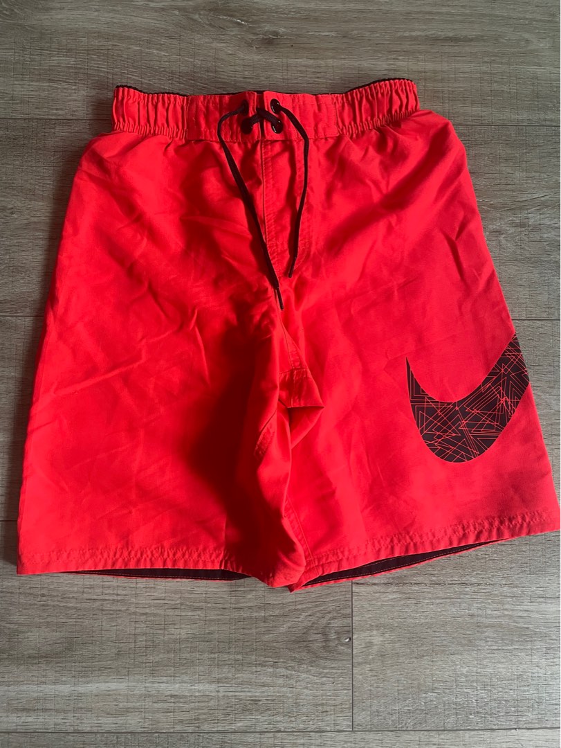 Red discount nike shorts
