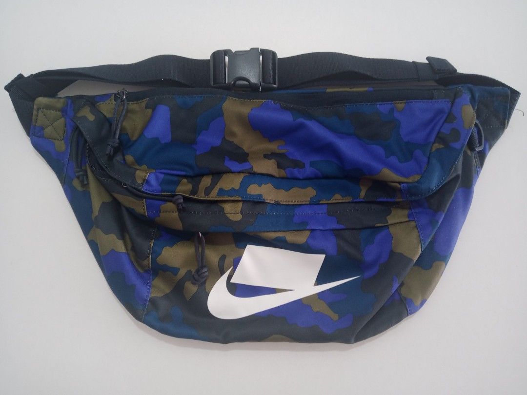 Nike camo bum bag in blue store