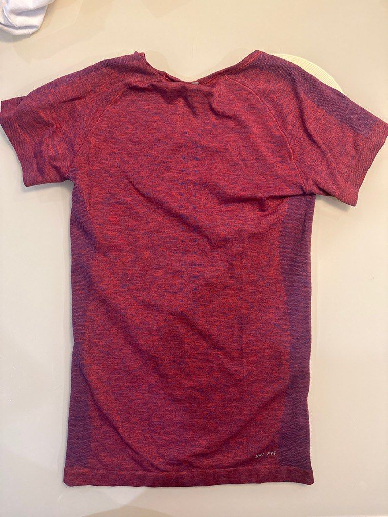 Red dri online fit shirt womens