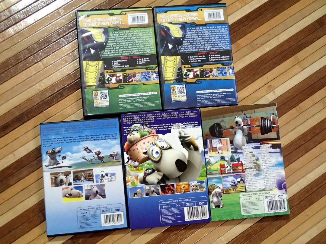 Ninjago Master of Spinjitsu Vol 1 & 2 / Back Kom 1, 2 & 3, Hobbies ...