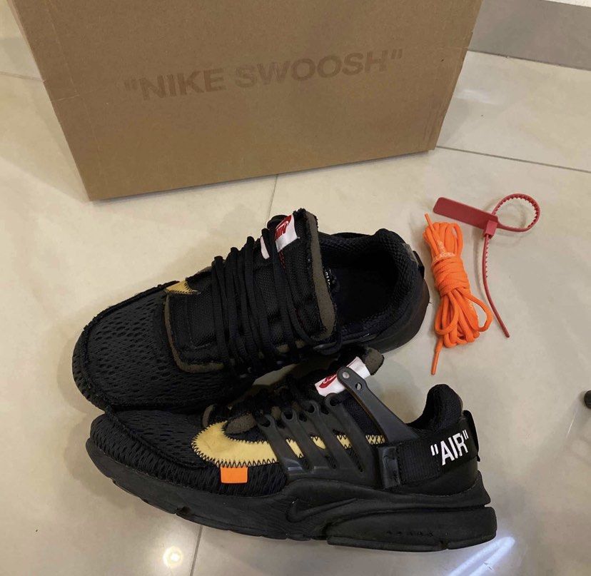 Off White Presto Black Men s Fashion Footwear Sneakers on Carousell