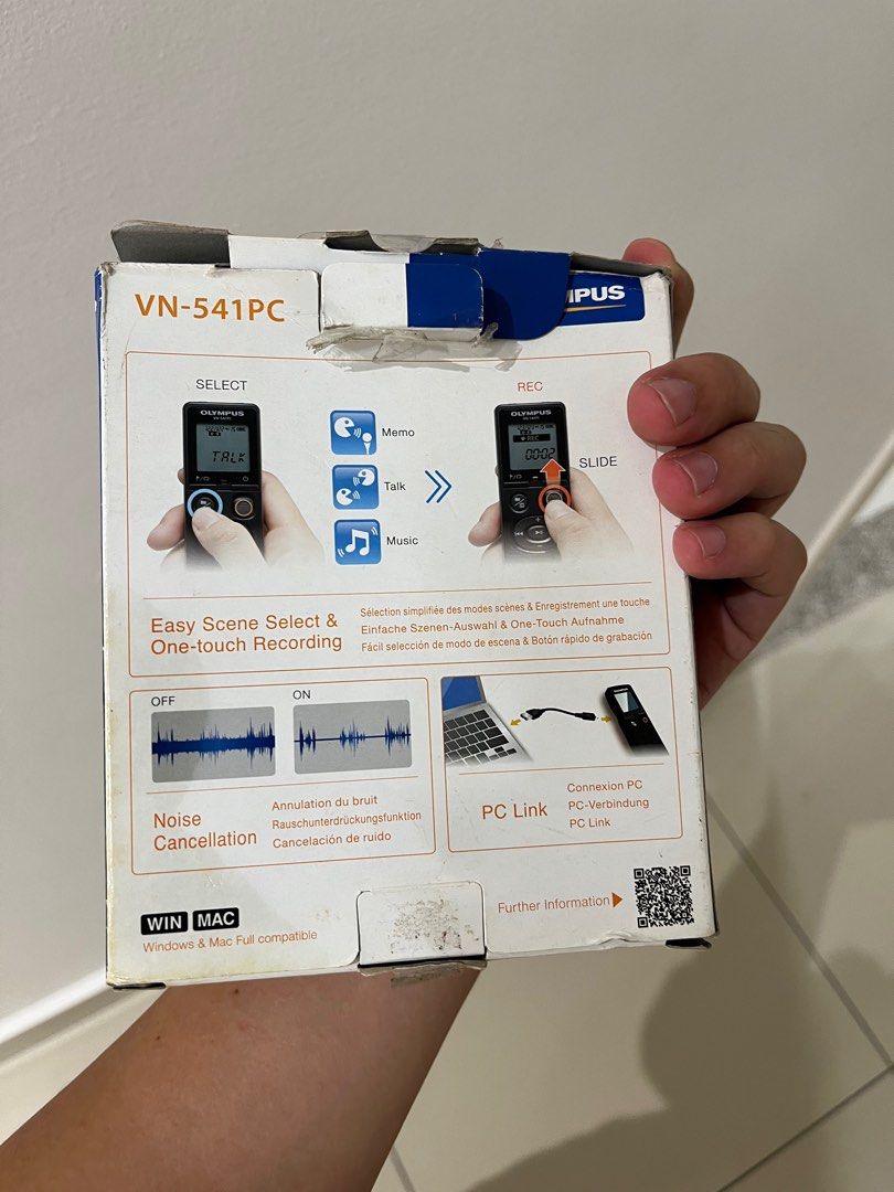 Olympus VN541PC Digital Voice Recorder, Audio, Voice Recorders on