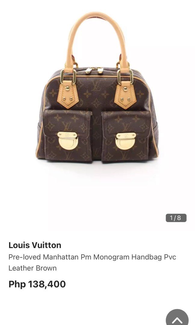 Original Louis Vuitton Manhattan PM size Rank A