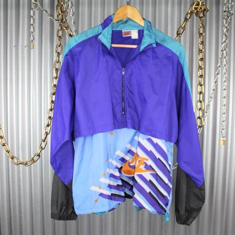 Purple and blue nike sale windbreaker