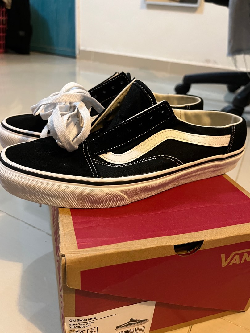 Vans old discount skool mule black