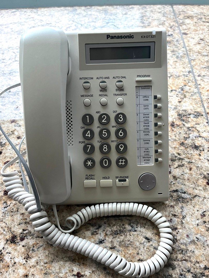 Panasonic 辦公室電話機KX-DT321 Office Telephone, 電腦＆科技, 商務
