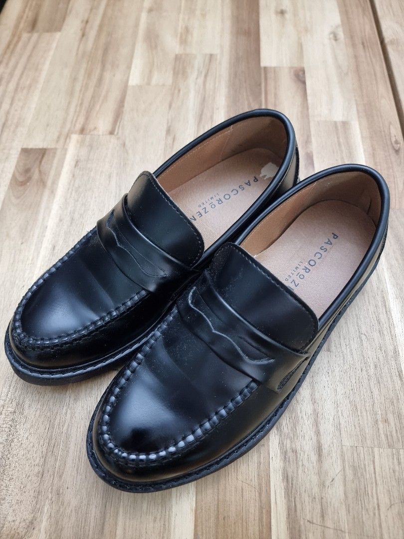 Mens black outlet penny loafers