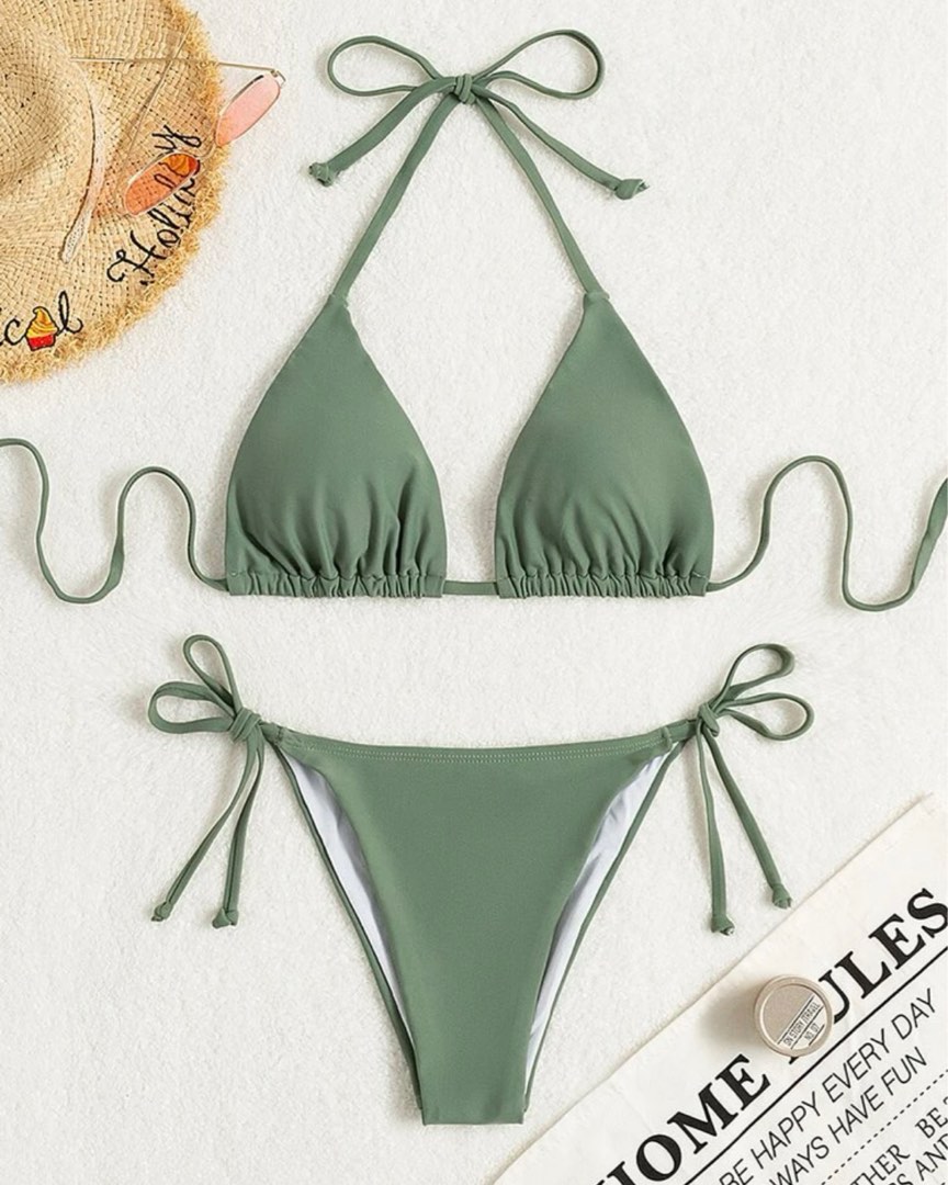Pastel Green Bikini, Women's Fashion, Swimwear, Bikinis & Swimsuits on