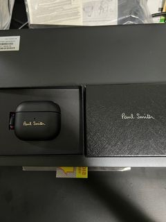 DIOR MEN Solid Leather Air Pod Case - Black Electronics, Technology -  DIORM32893