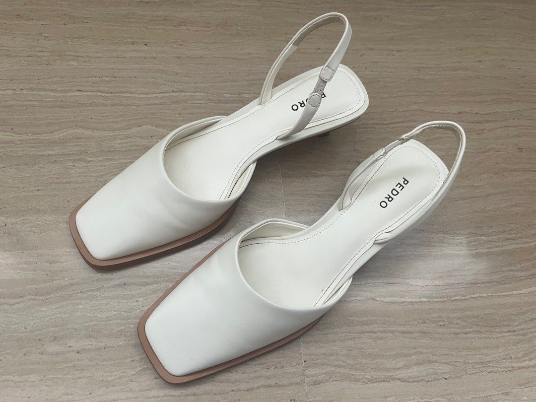 White slingback hotsell