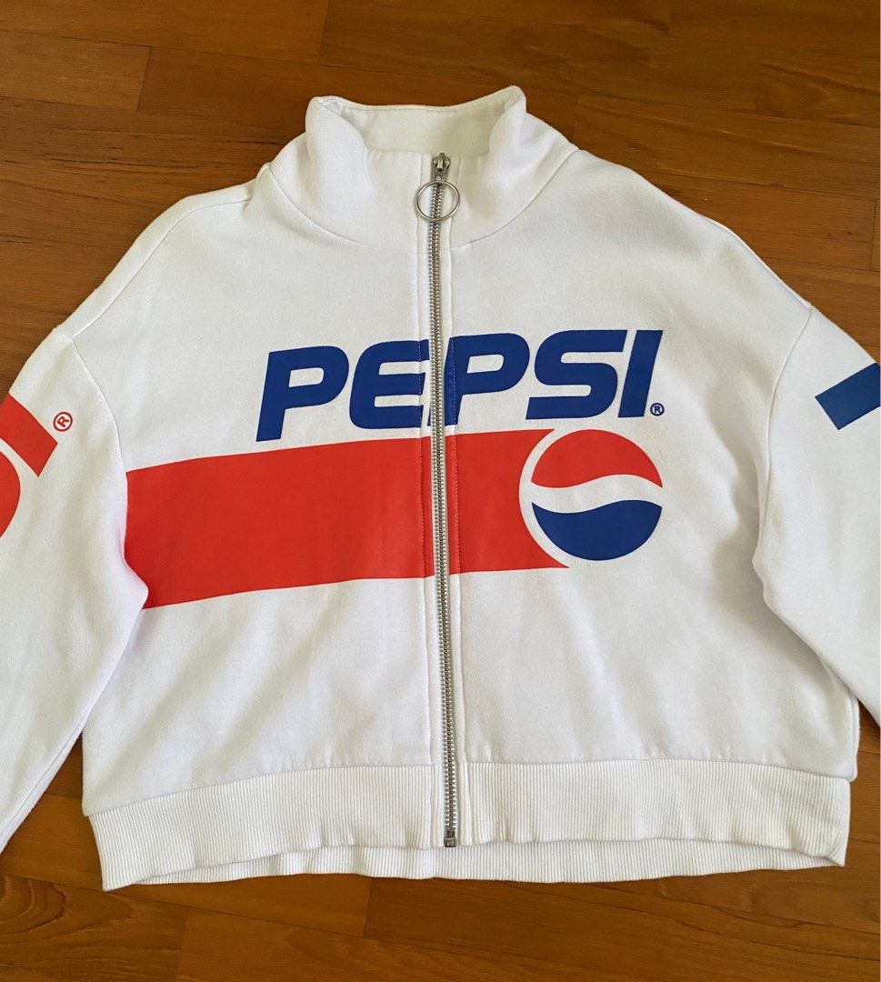 pepsi zip up sweater jacket Women s Fashion Coats Jackets and