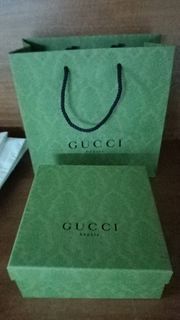 Original Gucci with Gucci box and Gucci dust bag; silver…