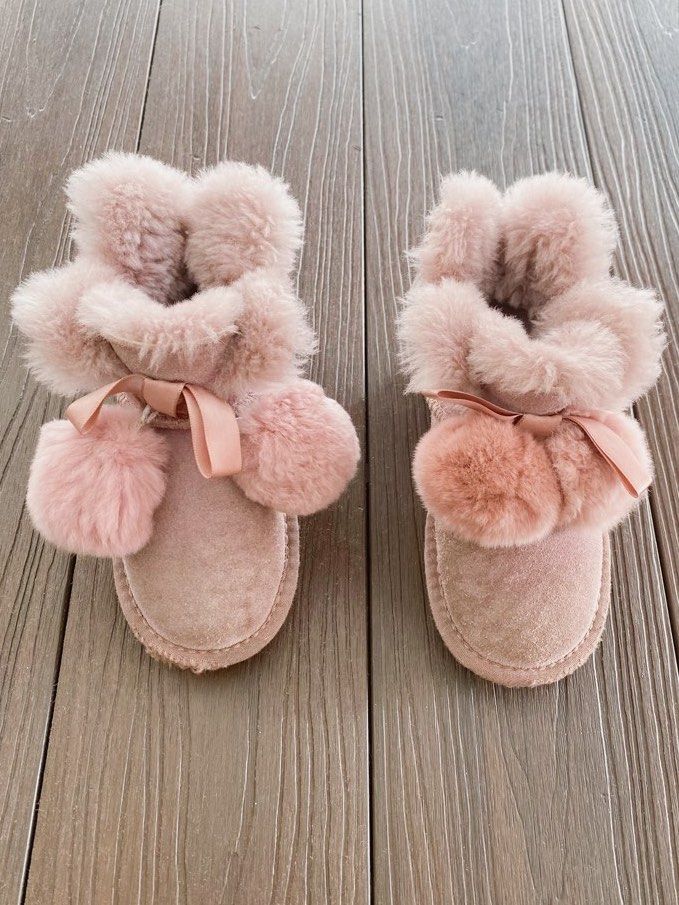 Girls pink winter deals boots