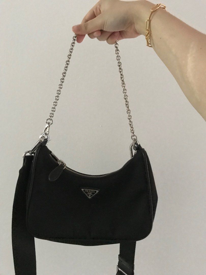 Prada polyester sales bag